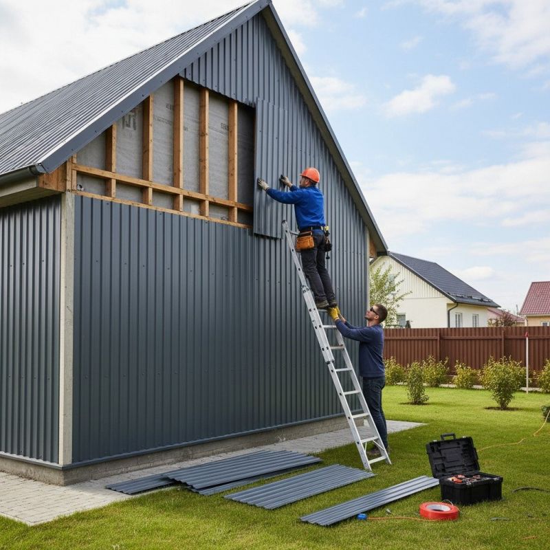 Corrugated Metal Siding Repair